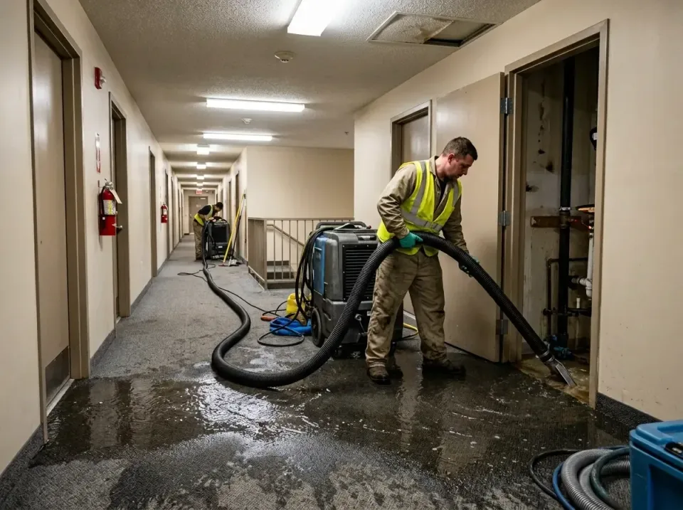multi-unit-apartment-hallway-f-005 — frequently asked questions, Emergency Burst Pipe Water Extraction & Removal in Mediapol…